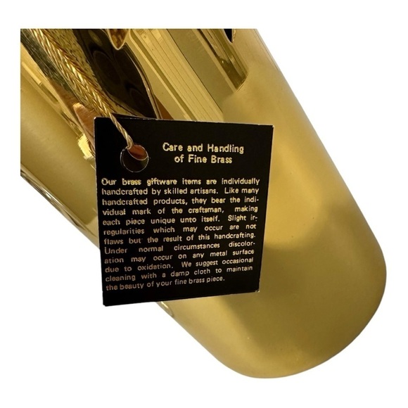 PartyLite Vintage Discontinued & Retired Brass Floral Tracery Candle Holder - Picture 6 of 10